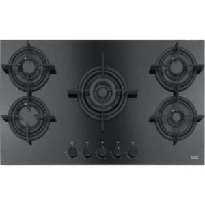 Estufa a gas cristal Negro de 90cm; FHCR 905 4G TC HE BK C