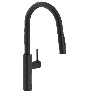 Grifo mezclador negro mate; Pescara Slide-In